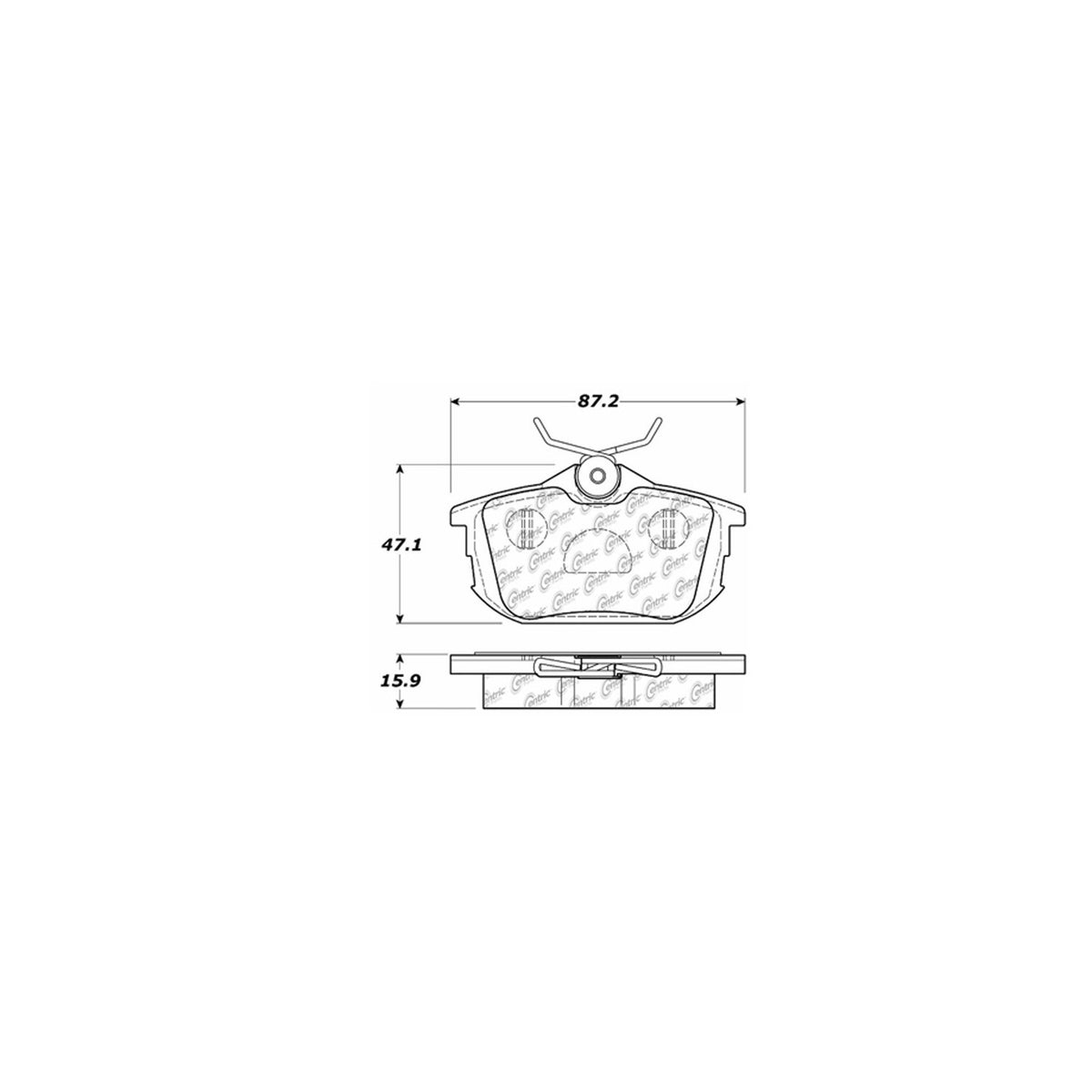 Centric Parts Disc Brake Pad Set 100.08380