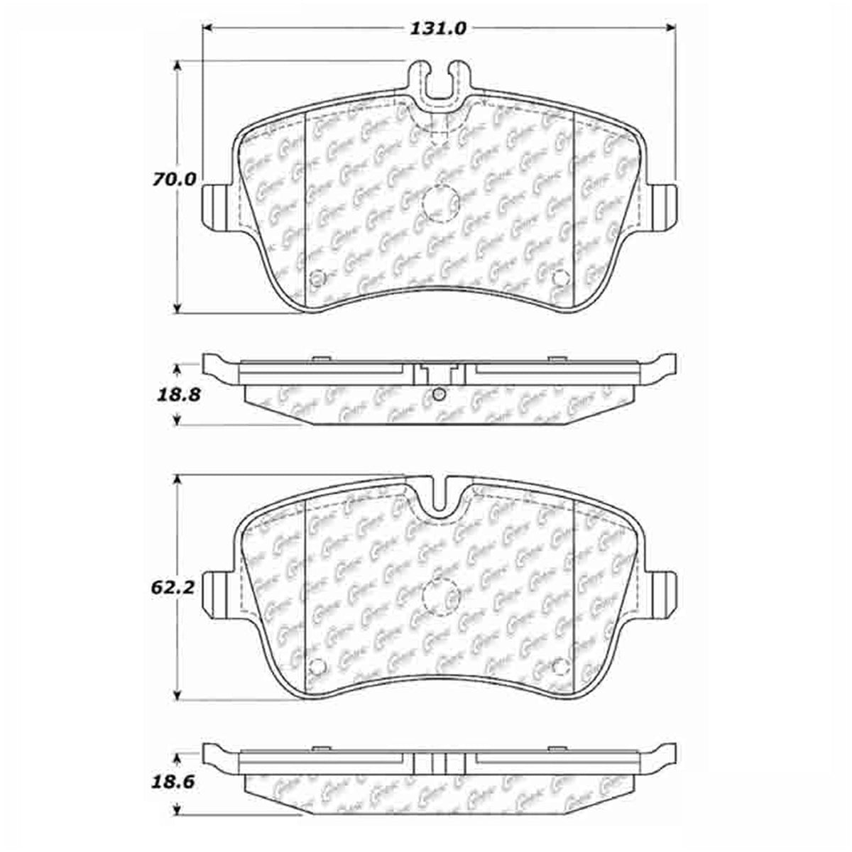 Centric Parts Disc Brake Pad Set 100.08721
