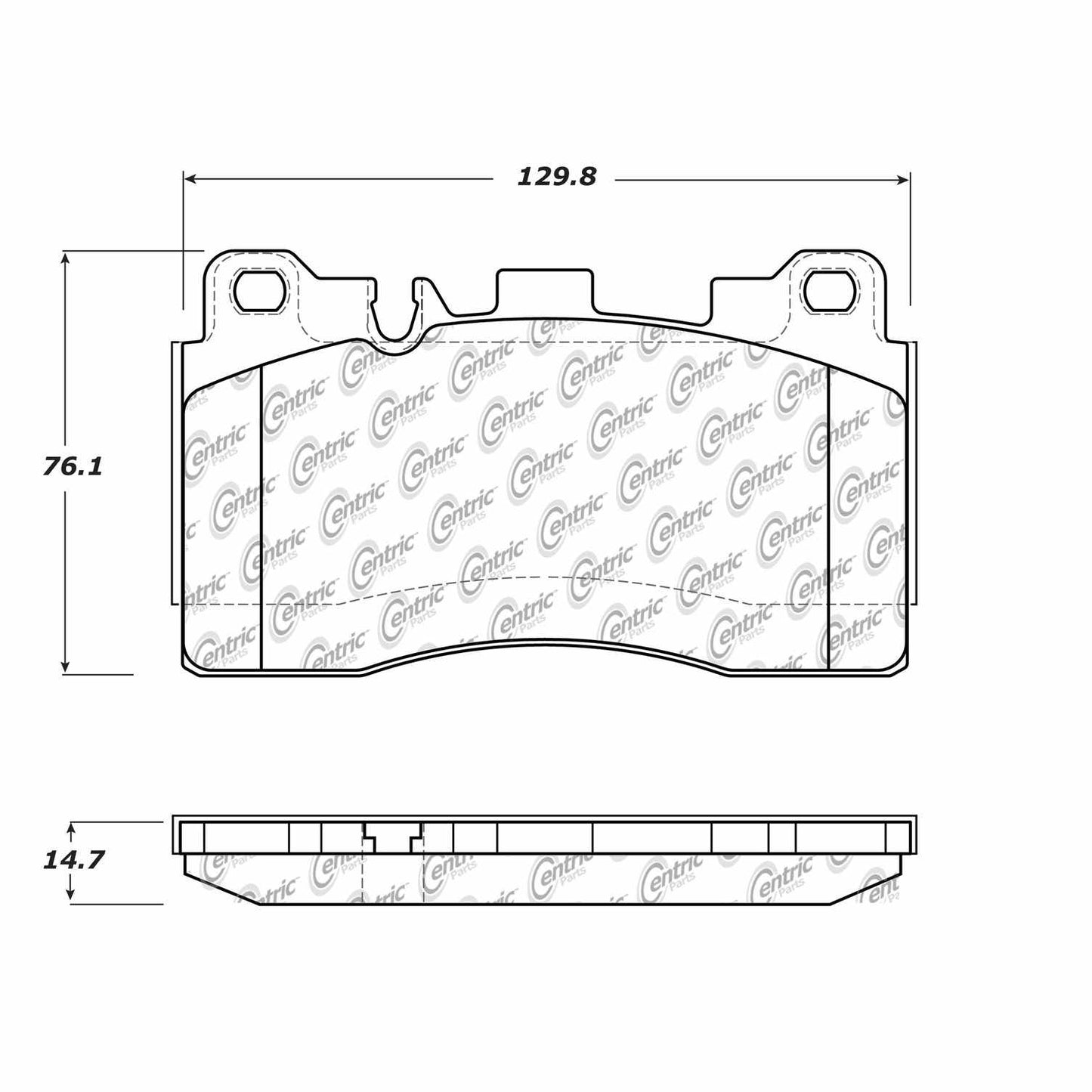 Centric Parts Disc Brake Pad Set 100.15310