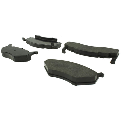 Centric Parts Disc Brake Pad Set Shimmed for Noise Reduction with Semi-Metallic Compounds 102.00840