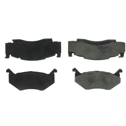 Centric Parts Disc Brake Pad Set Shimmed for Noise Reduction with Semi-Metallic Compounds 102.00840