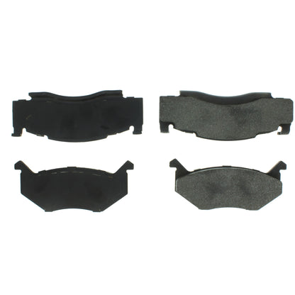 Centric Parts Disc Brake Pad Set Shimmed for Noise Reduction with Semi-Metallic Compounds 102.00840