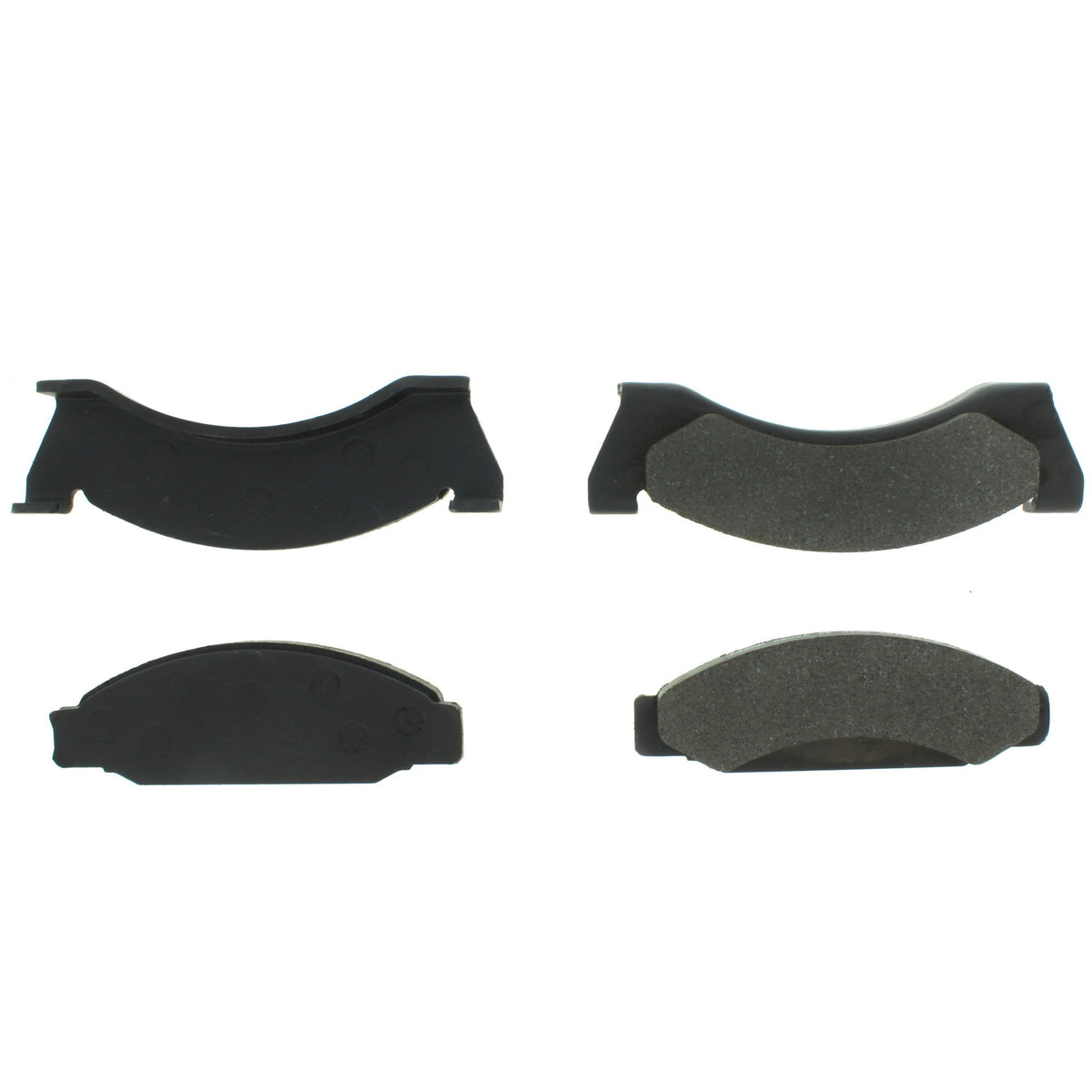Centric Parts Disc Brake Pad Set Shimmed for Noise Reduction with Semi-Metallic Compounds 102.00900