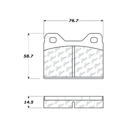 Centric Parts Disc Brake Pad Set C-Tek Semi-Metallic with Shims for 1970-1988 Audi 100 Series BMW 1600 328 GTB 102.01080