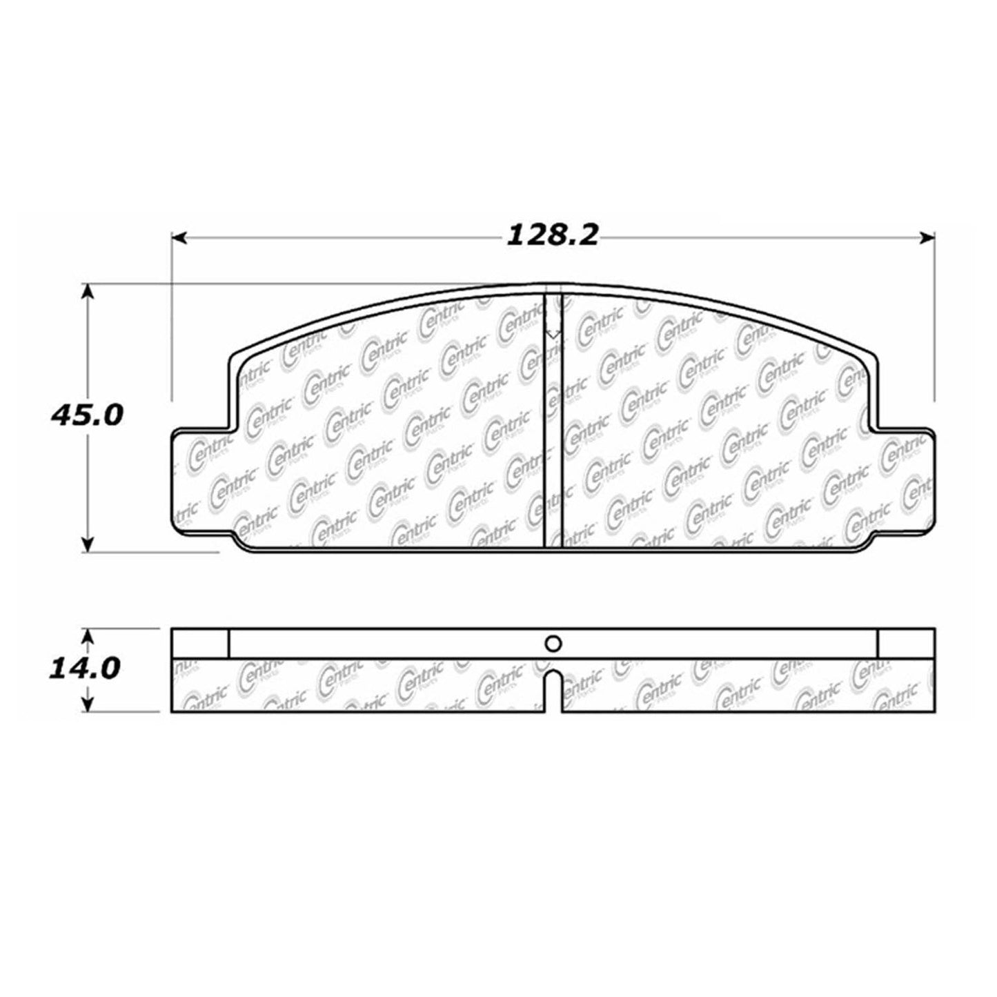 Centric Parts Disc Brake Pad Set Semi-Metallic with Shims for 1976-1978 Mazda Cosmo 1991-1984 RX-7 102.01310