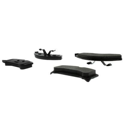 Centric Parts Disc Brake Pad Set C-Tek Semi-Metallic with Shims for 1982-1978 Ford Fairmont Granada Mustang Thunderbird Mercury Capri Cougar Zephyr 102.01520