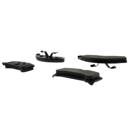 Centric Parts Disc Brake Pad Set C-Tek Semi-Metallic with Shims for 1982-1978 Ford Fairmont Granada Mustang Thunderbird Mercury Capri Cougar Zephyr 102.01520