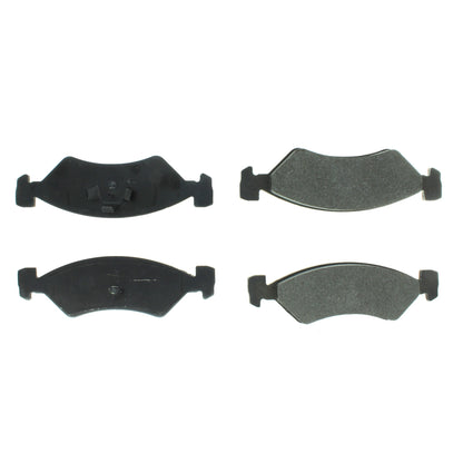 Centric Parts Disc Brake Pad Set Semi-Metallic with Shims for 1982-1989 Chrysler LeBaron Town & Country Dodge 400 Aries Shadow Plymouth Reliant Sundance 102.01700