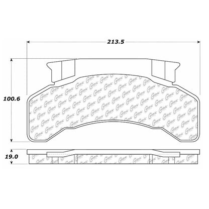 Centric Parts Disc Brake Pad Set Semi-Metallic with Shims for Chevrolet B7 2002-1993 102.02240