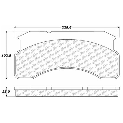 Centric Parts Disc Brake Pad Set Semi-Metallic with Shims for Ford 1984-1999 102.02360