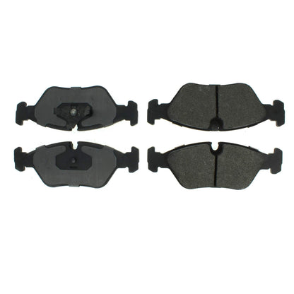 Centric Parts Disc Brake Pad Set C-Tek Semi-Metallic with Shims for BMW models 1985-1991
