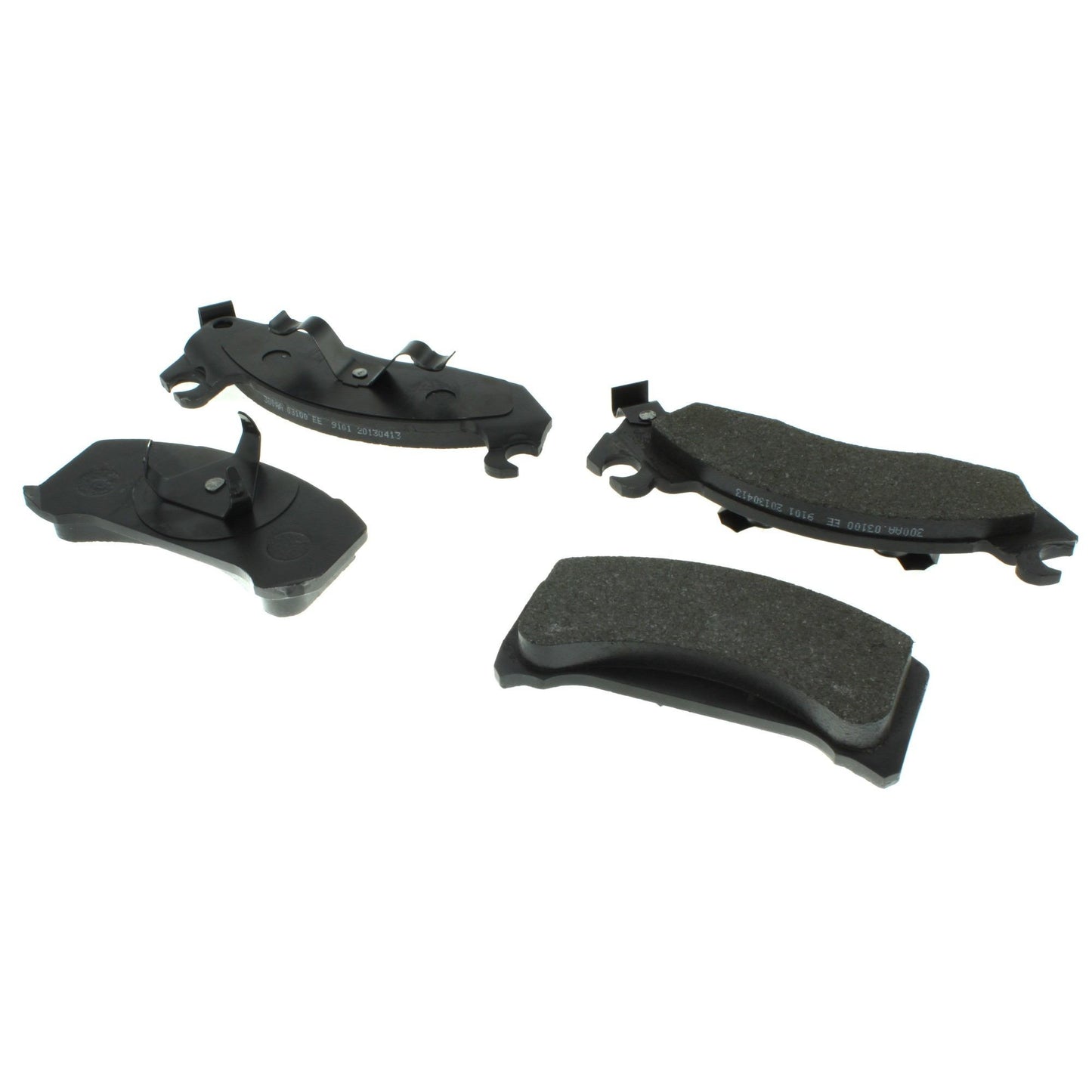 Centric Parts Disc Brake Pad Set Semi-Metallic with Shims for 1982-1993 Ford Fairmont Mustang Thunderbird Mercury Capri Cougar Marquis Zephyr 102.03100