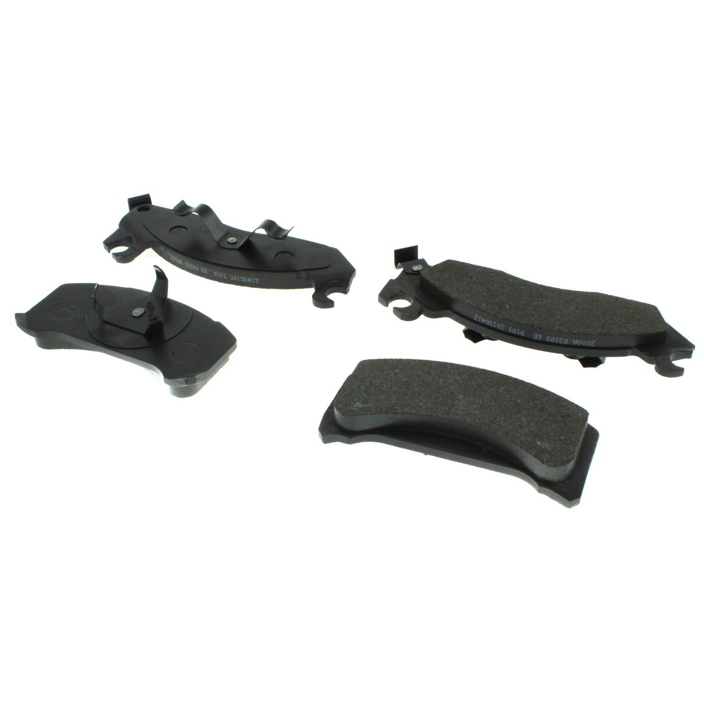 Centric Parts Disc Brake Pad Set Semi-Metallic with Shims for 1982-1993 Ford Fairmont Mustang Thunderbird Mercury Capri Cougar Marquis Zephyr 102.03100