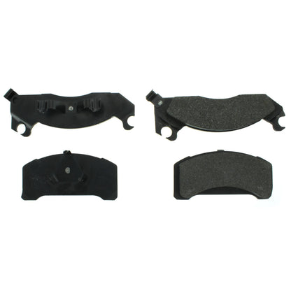 Centric Parts Disc Brake Pad Set Semi-Metallic with Shims for 1982-1993 Ford Fairmont Mustang Thunderbird Mercury Capri Cougar Marquis Zephyr 102.03100