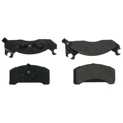 Centric Parts Disc Brake Pad Set Semi-Metallic with Shims for 1982-1993 Ford Fairmont Mustang Thunderbird Mercury Capri Cougar Marquis Zephyr 102.03100