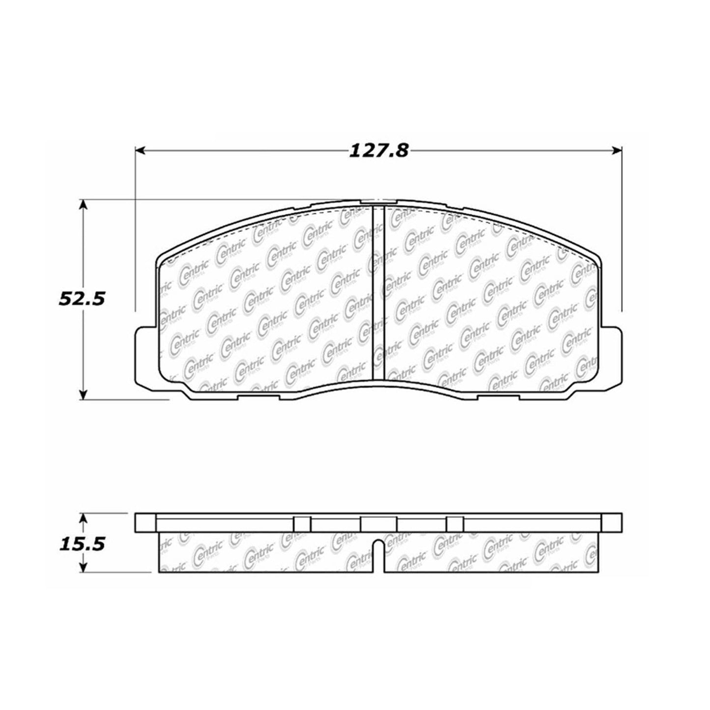 Centric Parts Disc Brake Pad Set 102.03280