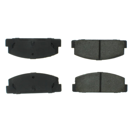 Centric Parts Disc Brake Pad Set Shimmed for Noise Reduction with Semi-Metallic Compounds