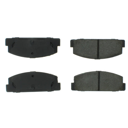 Centric Parts Disc Brake Pad Set Shimmed for Noise Reduction with Semi-Metallic Compounds