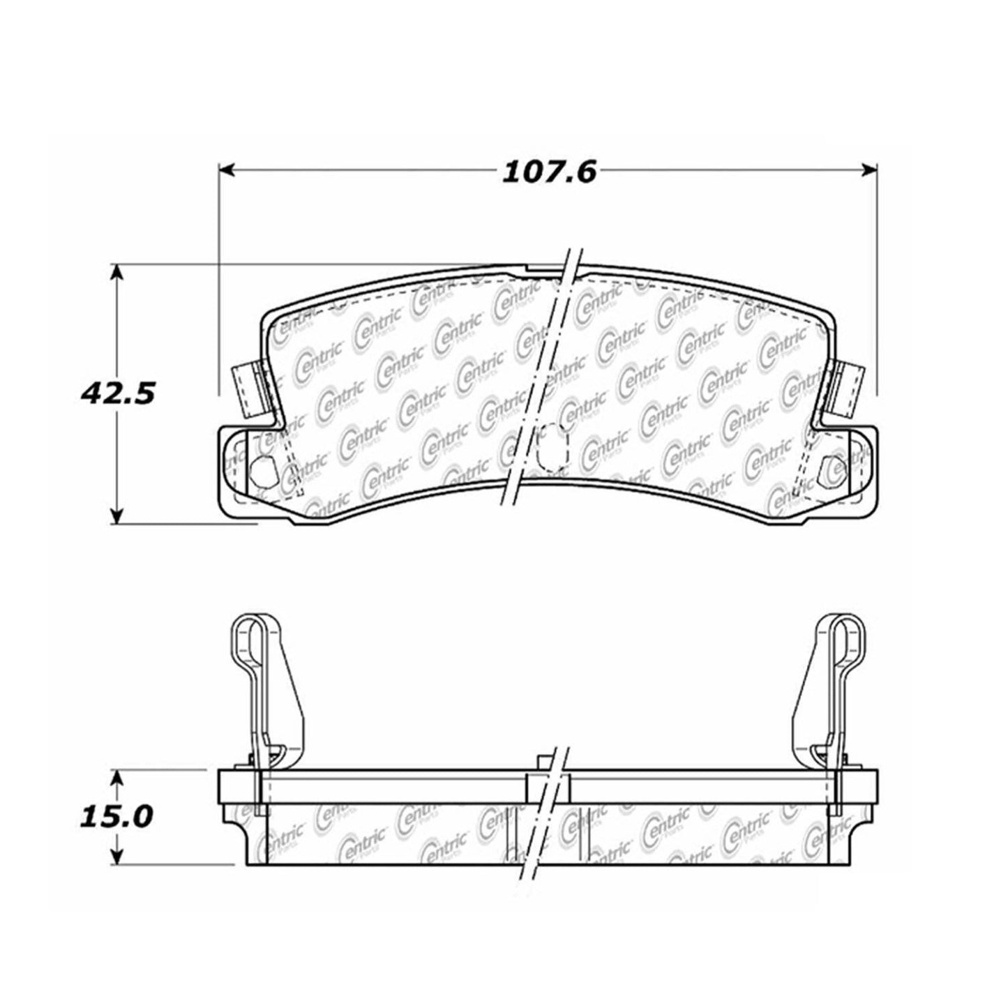 Centric Parts Disc Brake Pad Set 102.03520