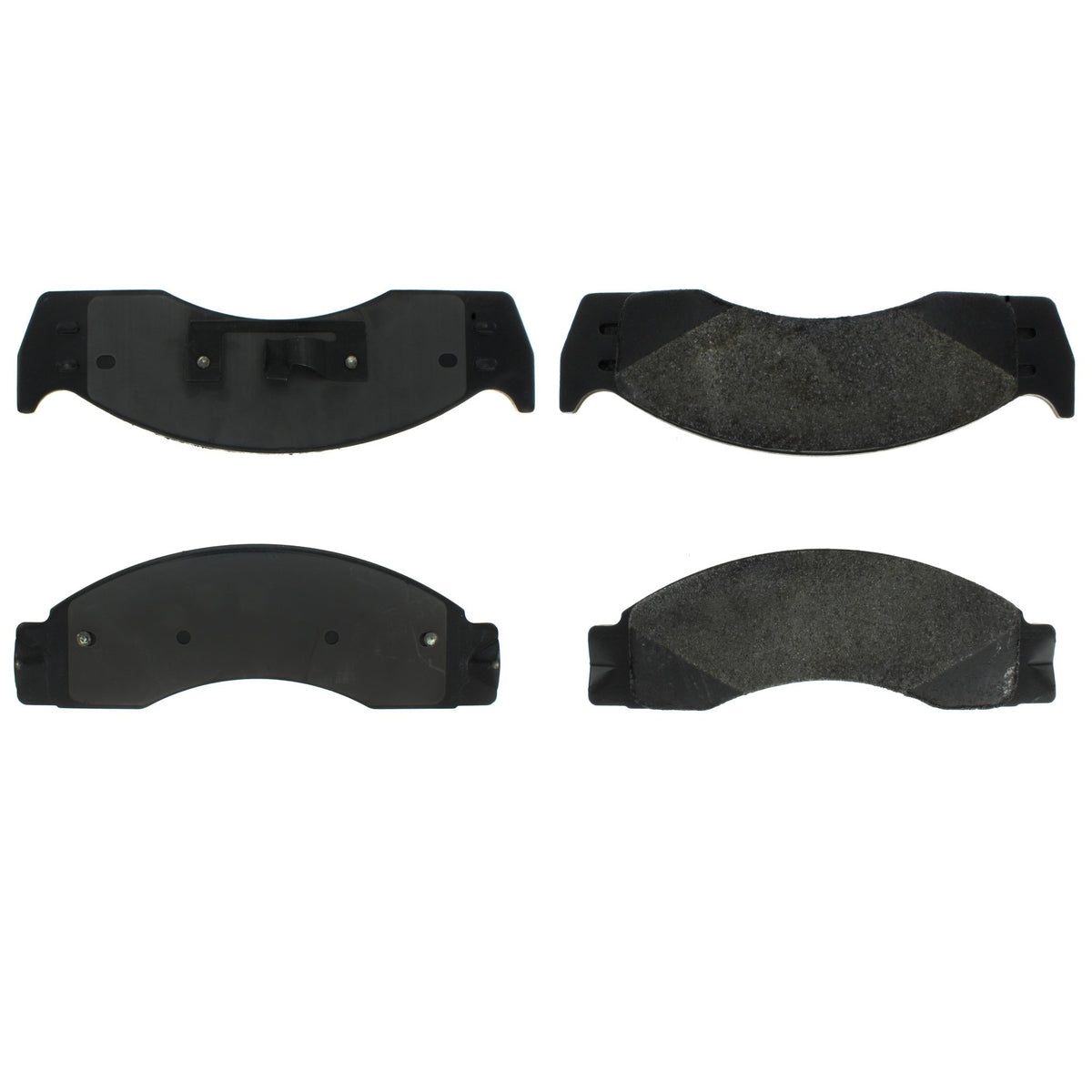 Centric Parts Disc Brake Pad Set Shimmed for Noise Reduction with Semi-Metallic Compounds