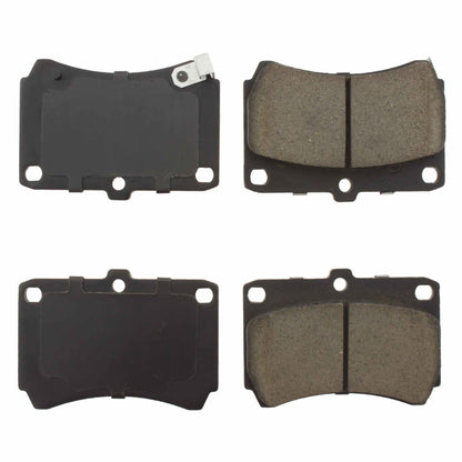 Centric Parts Disc Brake Pad Set C-Tek Semi-Metallic with Shims for 1994-1997 Ford Aspire, 1991-1996 Escort
