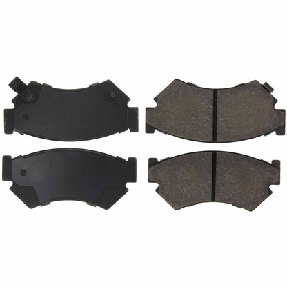 Centric Parts Disc Brake Pad Set Semi-Metallic with Shims for 1989-1994 Subaru Justy 102.04800