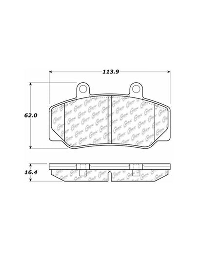 Centric Parts Disc Brake Pad Set Semi-Metallic with Shims for 1985-1991 Volvo 740 745 760 780 102.04920
