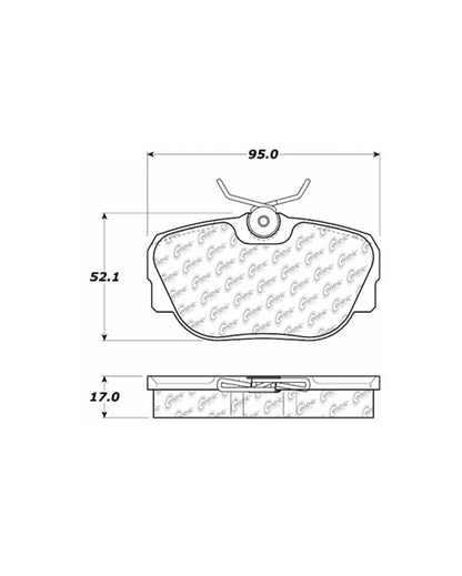 Centric Parts Disc Brake Pad Set Semi-Metallic with Shims for 1984-1995 BMW 318i 102.04930