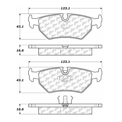 Centric Parts Disc Brake Pad Set 102.05170