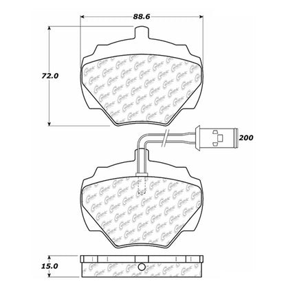 Centric Parts Disc Brake Pad Set 102.05180