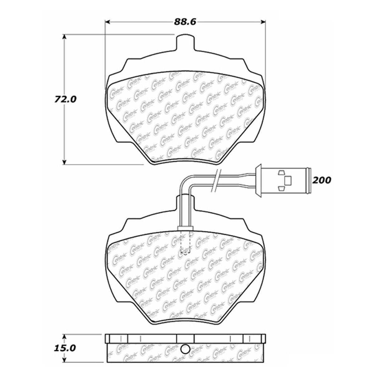 Centric Parts Disc Brake Pad Set 102.05180