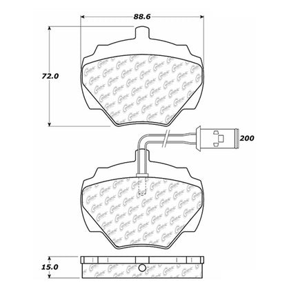 Centric Parts Disc Brake Pad Set 102.05180