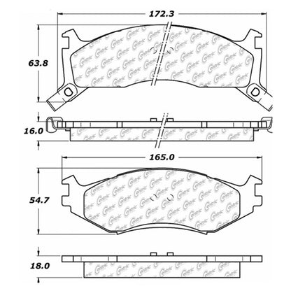Centric Parts Disc Brake Pad Set 102.05240