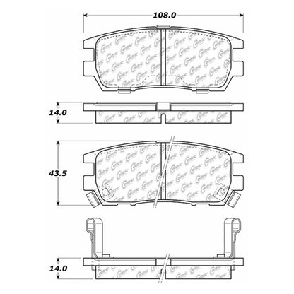 Centric Parts Disc Brake Pad Set 102.05670