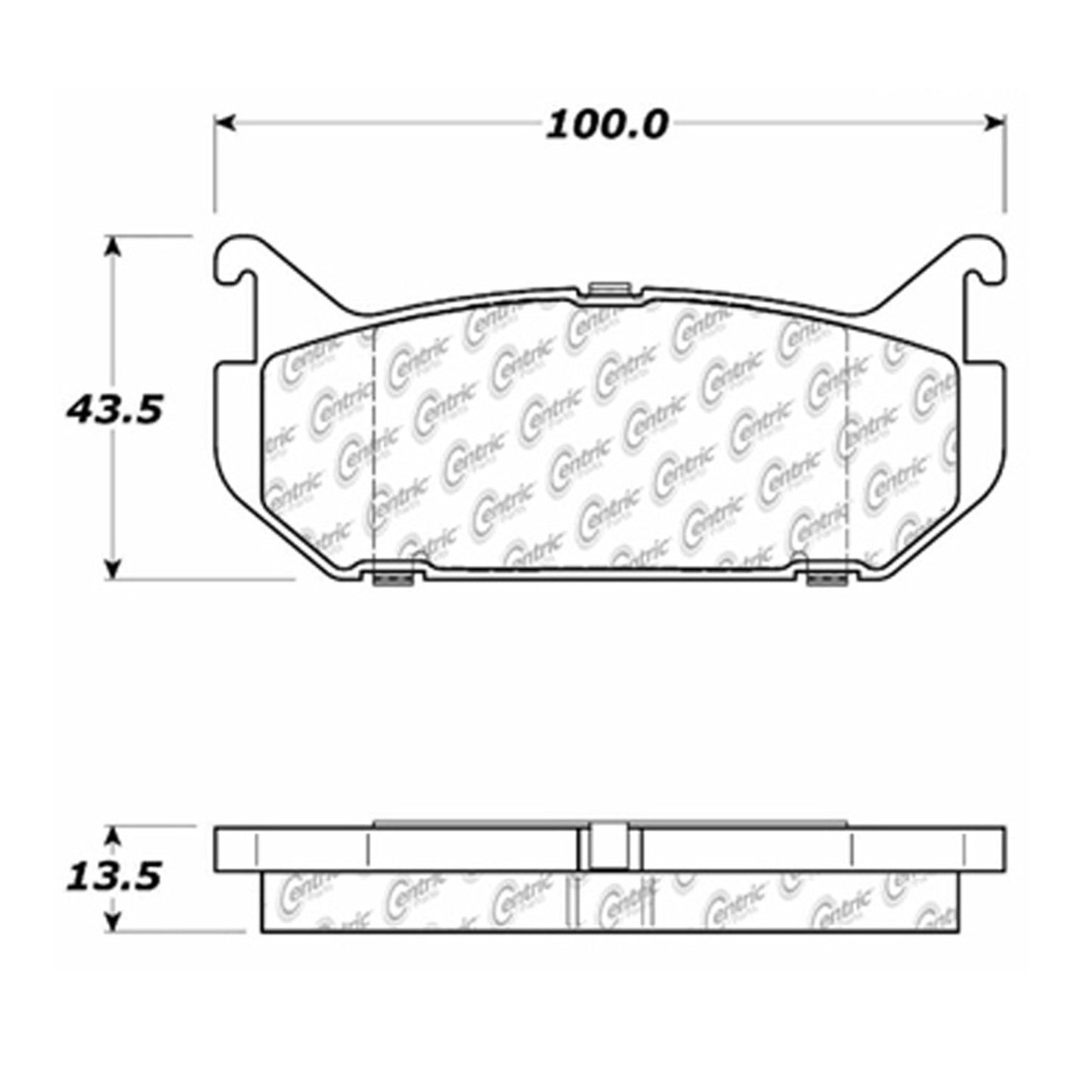 Centric Parts Disc Brake Pad Set 102.05840