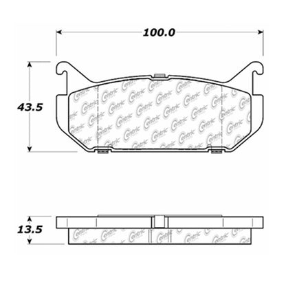 Centric Parts Disc Brake Pad Set 102.05840
