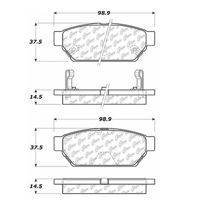 Centric Parts Disc Brake Pad Set OEM Compatible 102.05960