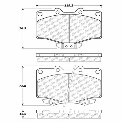 Centric Parts Disc Brake Pad Set 102.06110