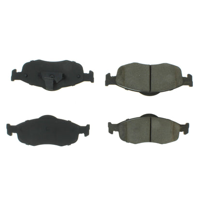 Centric Parts Disc Brake Pad Set Semi-Metallic Brake Pads with Shims for 1995-2000 Ford Contour Mystique 2002-1999 Mercury Cougar 102.06480