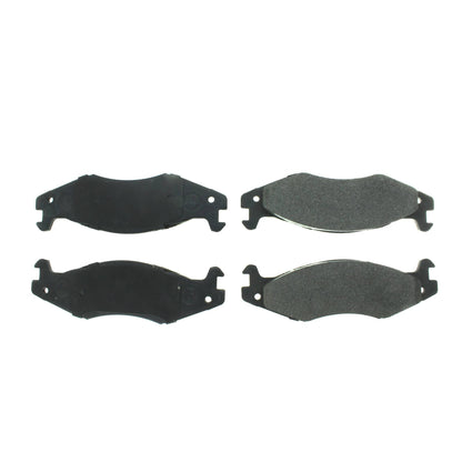 Centric Parts Disc Brake Pad Set Semi-Metallic with Shims for AM General Hummer 2001-1992, Hummer H1 2004-2002, H1 2006 102.06510