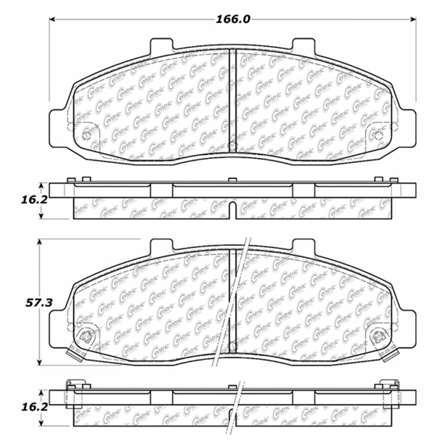 Centric Parts Disc Brake Pad Set 102.06790