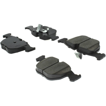 Centric Parts Disc Brake Pad Set Semi-Metallic with Shims for BMW 530i 2003-2001, 540i 2003-1997, 740i 1995, 740i 2001-1997, 740iL 2001-1995, M5 2003-2000, X5 2006-2000, Land Rover Range Rover 2005-2003 102.06810