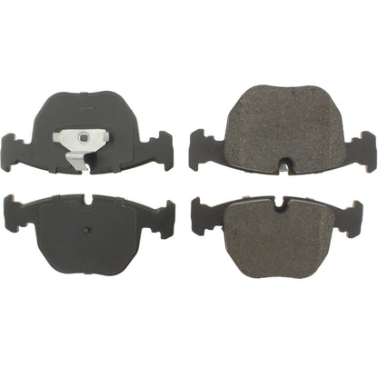 Centric Parts Disc Brake Pad Set Semi-Metallic with Shims for BMW 530i 2003-2001, 540i 2003-1997, 740i 1995, 740i 2001-1997, 740iL 2001-1995, M5 2003-2000, X5 2006-2000, Land Rover Range Rover 2005-2003 102.06810