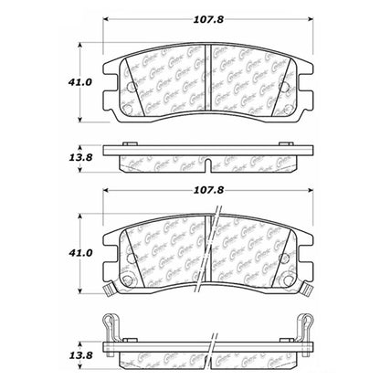 Centric Parts Disc Brake Pad Set 102.06980