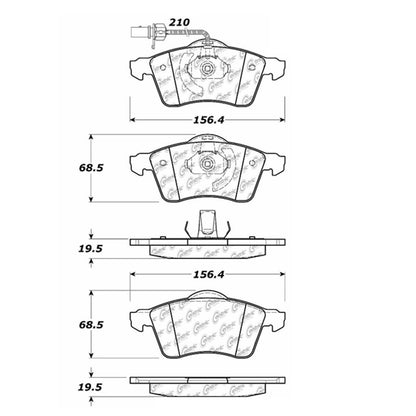 Centric Parts Disc Brake Pad Set 102.07051