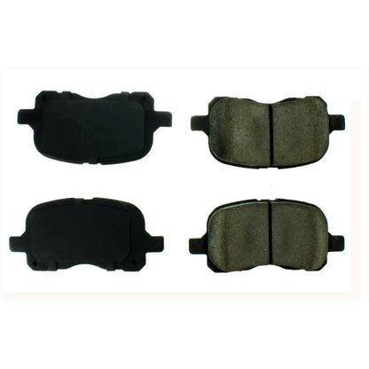 Centric Parts Disc Brake Pad Set Semi-Metallic with Shims for 1998-2002 Chevrolet Prizm Toyota Corolla 102.07410