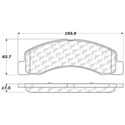 Centric Parts Disc Brake Pad Set Semi-Metallic with Shims for Ford Club Wagon 1998 102.07560