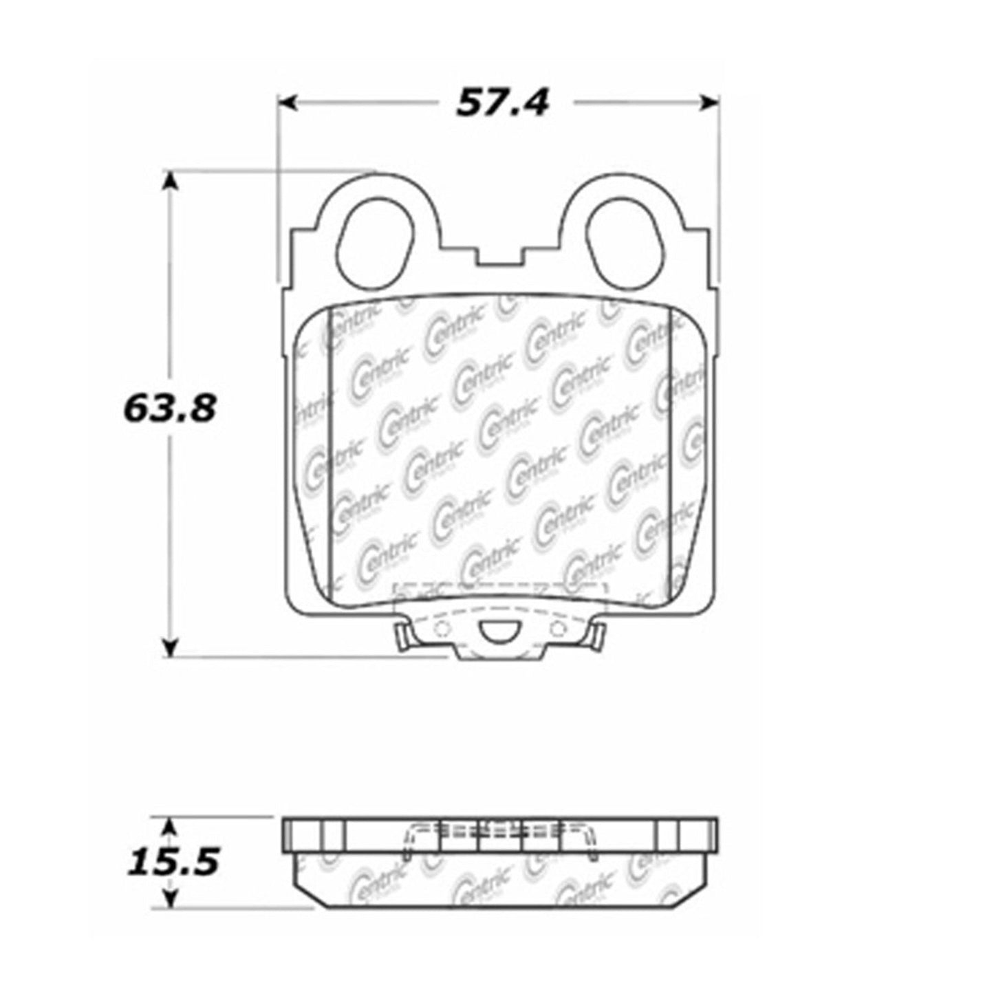 Centric Parts Disc Brake Pad Set Semi-Metallic with Shims for 2005-1998 Lexus GS300, 2000-1998 GS400, 2005-2001 GS430, IS300, SC430 102.07710