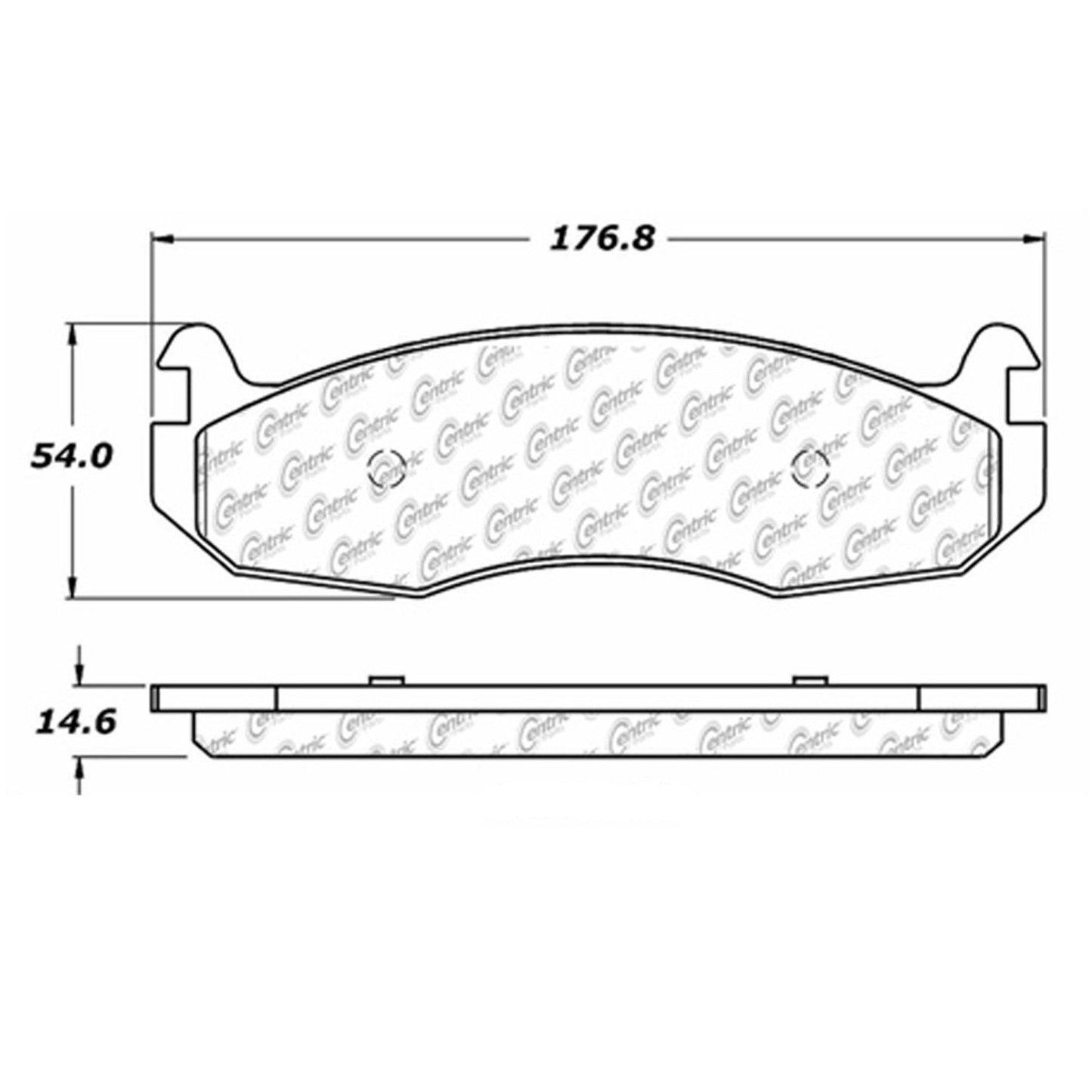 Centric Parts Disc Brake Pad Set Semi-Metallic with Shims for 1996-2001 AM General Hummer 2004-2006 Hummer H1 102.07880