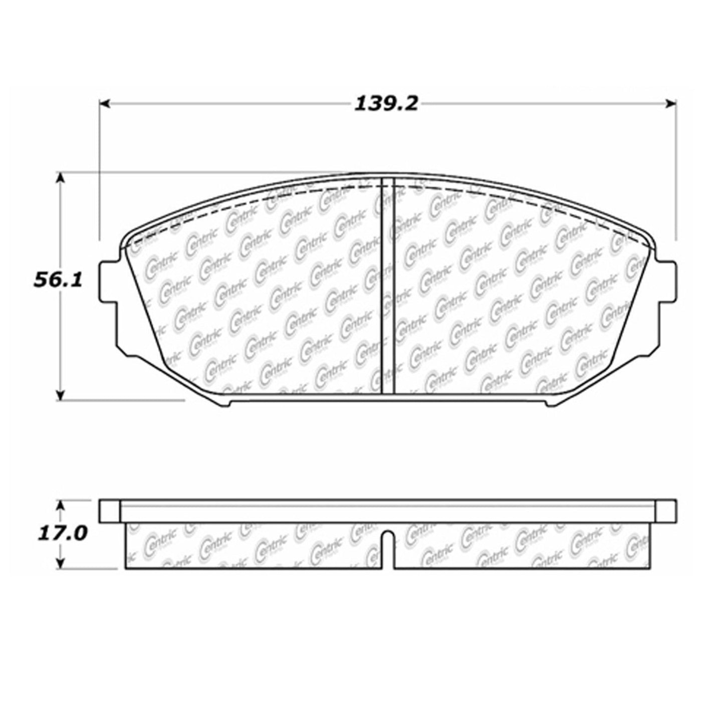 Centric Parts Disc Brake Pad Set Semi-Metallic with Shims for 2001-2002 Acura MDX 1999-2004 Honda Odyssey 102.07930